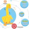 imageHopearl Glowing Dancing Duck Toy Repeats What You Say Talking Duckling Toy Wriggle Singing Mimicking Twisting Light Up Interactive Animated Toy Speaking Plush Gift for Kids Yellow 13