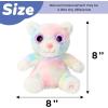 imageHopearl Singing Baby Cat with Big Light up Eyes Glowing Shaking Dancing Plush Toy Kitty Interactive Stuffed Animal Kitten Early Learning Gifts for Toddlers White 8