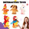 imageHopearl Talking Chicken Repeats What You Say Walking Chick Electric Interactive Animated Toy Speaking Plush Buddy Gifts for Toddlers Birthday 9Parrot 01
