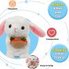 imageHopearl Talking Elephant Repeats What You Say Nodding Electric Interactive Animated Toy Speaking Plush Buddy Gift for Toddlers Grey 8Bunny