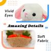 imageHopearl Talking Elephant Repeats What You Say Nodding Electric Interactive Animated Toy Speaking Plush Buddy Gift for Toddlers Grey 8Bunny