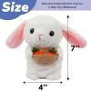 imageHopearl Talking Elephant Repeats What You Say Nodding Electric Interactive Animated Toy Speaking Plush Buddy Gift for Toddlers Grey 8Bunny
