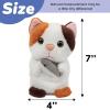 imageHopearl Talking Elephant Repeats What You Say Nodding Electric Interactive Animated Toy Speaking Plush Buddy Gift for Toddlers Grey 8Cat