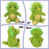 imageHopearl Talking Elephant Repeats What You Say Nodding Electric Interactive Animated Toy Speaking Plush Buddy Gift for Toddlers Grey 8Dinosaur