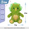 imageHopearl Talking Elephant Repeats What You Say Nodding Electric Interactive Animated Toy Speaking Plush Buddy Gift for Toddlers Grey 8Dinosaur