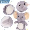 imageHopearl Talking Elephant Repeats What You Say Nodding Electric Interactive Animated Toy Speaking Plush Buddy Gift for Toddlers Grey 8Elephant