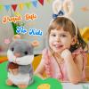 imageHopearl Talking Elephant Repeats What You Say Nodding Electric Interactive Animated Toy Speaking Plush Buddy Gift for Toddlers Grey 8Hamster