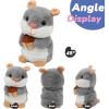 imageHopearl Talking Elephant Repeats What You Say Nodding Electric Interactive Animated Toy Speaking Plush Buddy Gift for Toddlers Grey 8Hamster