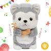 imageHopearl Talking Elephant Repeats What You Say Nodding Electric Interactive Animated Toy Speaking Plush Buddy Gift for Toddlers Grey 8Husky