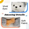imageHopearl Talking Elephant Repeats What You Say Nodding Electric Interactive Animated Toy Speaking Plush Buddy Gift for Toddlers Grey 8Husky