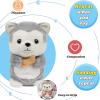 imageHopearl Talking Elephant Repeats What You Say Nodding Electric Interactive Animated Toy Speaking Plush Buddy Gift for Toddlers Grey 8Husky
