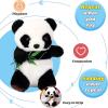 imageHopearl Talking Elephant Repeats What You Say Nodding Electric Interactive Animated Toy Speaking Plush Buddy Gift for Toddlers Grey 8Panda