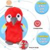 imageHopearl Talking Elephant Repeats What You Say Nodding Electric Interactive Animated Toy Speaking Plush Buddy Gift for Toddlers Grey 8Parrot
