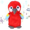 imageHopearl Talking Elephant Repeats What You Say Nodding Electric Interactive Animated Toy Speaking Plush Buddy Gift for Toddlers Grey 8Parrot