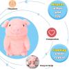 imageHopearl Talking Elephant Repeats What You Say Nodding Electric Interactive Animated Toy Speaking Plush Buddy Gift for Toddlers Grey 8Pig