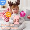 imageHopearl Talking Elephant Repeats What You Say Nodding Electric Interactive Animated Toy Speaking Plush Buddy Gift for Toddlers Grey 8Pig