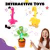 imageHopearl Talking Flamingo Repeats What You Say Twisting Electric Interactive Animated Toy Speaking Plush Buddy Gift for Toddlers Birthday Festival Holiday Pink13