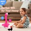 imageHopearl Talking Flamingo Repeats What You Say Twisting Electric Interactive Animated Toy Speaking Plush Buddy Gift for Toddlers Birthday Festival Holiday Pink13