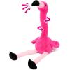 imageHopearl Talking Flamingo Repeats What You Say Twisting Electric Interactive Animated Toy Speaking Plush Buddy Gift for Toddlers Birthday Festival Holiday Pink13