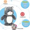 imageHopearl Talking Singing Donkey Repeats What You Say Walking Electric Interactive Animated Toy Speaking Plush Buddy Gifts for Toddlers 8Gray Cat