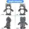 imageHopearl Talking Singing Donkey Repeats What You Say Walking Electric Interactive Animated Toy Speaking Plush Buddy Gifts for Toddlers 8Gray Cat