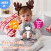 imageHopearl Talking Singing Donkey Repeats What You Say Walking Electric Interactive Animated Toy Speaking Plush Buddy Gifts for Toddlers 8Gray Cat