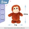 imageHopearl Talking Singing Donkey Repeats What You Say Walking Electric Interactive Animated Toy Speaking Plush Buddy Gifts for Toddlers 8Monkey