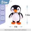 imageHopearl Talking Singing Donkey Repeats What You Say Walking Electric Interactive Animated Toy Speaking Plush Buddy Gifts for Toddlers 8Penguin
