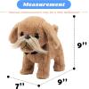 imageHopearl Walking Husky Interactive Electronic Pet Musical Dog Toy Remote Control Leash Animated Puppy Singing Barking Wagging Tail Touch Recognition Gifts for Toddlers Birthday Gray 9Beard Dog