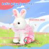 imageHopearl Walking Husky Interactive Electronic Pet Musical Dog Toy Remote Control Leash Animated Puppy Singing Barking Wagging Tail Touch Recognition Gifts for Toddlers Birthday Gray 9Bunny