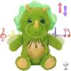 imageHopearl Talking Elephant Repeats What You Say Nodding Electric Interactive Animated Toy Speaking Plush Buddy Gift for Toddlers Grey 8Dinosaur