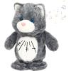 imageHopearl Talking Singing Donkey Repeats What You Say Walking Electric Interactive Animated Toy Speaking Plush Buddy Gifts for Toddlers 8Gray Cat