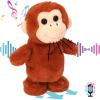 imageHopearl Talking Singing Donkey Repeats What You Say Walking Electric Interactive Animated Toy Speaking Plush Buddy Gifts for Toddlers 8Monkey