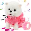 imageHopearl Walking Husky Interactive Electronic Pet Musical Dog Toy Remote Control Leash Animated Puppy Singing Barking Wagging Tail Touch Recognition Gifts for Toddlers Birthday Gray 9Pomeranian