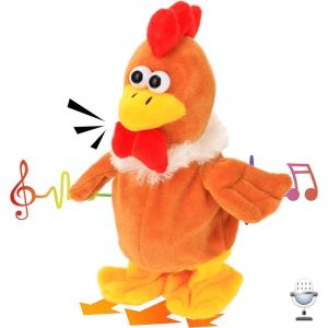 imageHopearl Talking Chicken Repeats What You Say Walking Chick Electric Interactive Animated Toy Speaking Plush Buddy Gifts for Toddlers Birthday 9Chicken