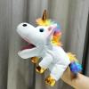 imageHopearl Plush Bird Hand Puppet with Open Movable Mouth for Imaginative Play Role Play Interactive Toy for Storytelling Teaching Puppet Theater Gifts for Kids Boys Girls Blue 16Unicorn White