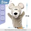 imageHopearl Plush Bird Hand Puppet with Open Movable Mouth for Imaginative Play Role Play Interactive Toy for Storytelling Teaching Puppet Theater Gifts for Kids Boys Girls Blue 1611 Mouse