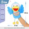 imageHopearl Plush Bird Hand Puppet with Open Movable Mouth for Imaginative Play Role Play Interactive Toy for Storytelling Teaching Puppet Theater Gifts for Kids Boys Girls Blue 16Blue Bird