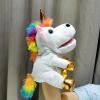 imageHopearl Plush Bird Hand Puppet with Open Movable Mouth for Imaginative Play Role Play Interactive Toy for Storytelling Teaching Puppet Theater Gifts for Kids Boys Girls Blue 16Unicorn White