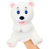 imageHopearl Plush Bird Hand Puppet with Open Movable Mouth for Imaginative Play Role Play Interactive Toy for Storytelling Teaching Puppet Theater Gifts for Kids Boys Girls Blue 16White Bear