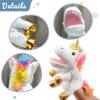 imageHopearl Plush Bird Hand Puppet with Open Movable Mouth for Imaginative Play Role Play Interactive Toy for Storytelling Teaching Puppet Theater Gifts for Kids Boys Girls Blue 16Unicorn White