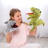 imageHopearl Plush Bird Hand Puppet with Open Movable Mouth for Imaginative Play Role Play Interactive Toy for Storytelling Teaching Puppet Theater Gifts for Kids Boys Girls Blue 16Shark