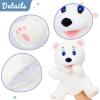 imageHopearl Plush Bird Hand Puppet with Open Movable Mouth for Imaginative Play Role Play Interactive Toy for Storytelling Teaching Puppet Theater Gifts for Kids Boys Girls Blue 16White Bear