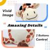 imageHopearl Glowing Dancing Giraffe Toy Repeats What You Say Talking Toy Wriggle Singing Mimicking Twisting Electric Light Up Interactive Animated Speaking Gifts for Kids Brown 13
