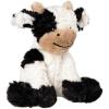 imageHopearl Adorable Christmas Plush Cow Toy Floppy Dairy Cattle Soft Stuffed Animal Cute Xmas Gifts for Boys Girls Kids Toddlers Light Brown 9Black and White