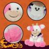 imageHopearl Adorable Christmas Plush Cow Toy Floppy Dairy Cattle Soft Stuffed Animal Cute Xmas Gifts for Boys Girls Kids Toddlers Light Brown 9Halloween Pink