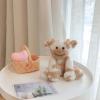 imageHopearl Adorable Christmas Plush Cow Toy Floppy Dairy Cattle Soft Stuffed Animal Cute Xmas Gifts for Boys Girls Kids Toddlers Light Brown 9Light Brown
