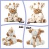 imageHopearl Adorable Christmas Plush Cow Toy Floppy Dairy Cattle Soft Stuffed Animal Cute Xmas Gifts for Boys Girls Kids Toddlers Light Brown 9Light Brown