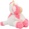 imageHopearl Adorable Christmas Plush Cow Toy Floppy Dairy Cattle Soft Stuffed Animal Cute Xmas Gifts for Boys Girls Kids Toddlers Light Brown 9Pink