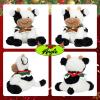 imageHopearl Adorable Christmas Plush Cow Toy Floppy Dairy Cattle Soft Stuffed Animal Cute Xmas Gifts for Boys Girls Kids Toddlers Light Brown 9Xmas Black and White